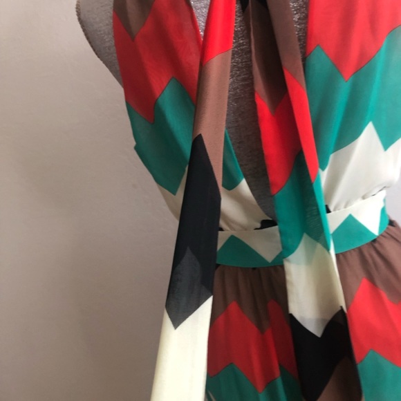 Art &Co long Dress sleeveless multi colors beautiful design - Picture 4 of 8